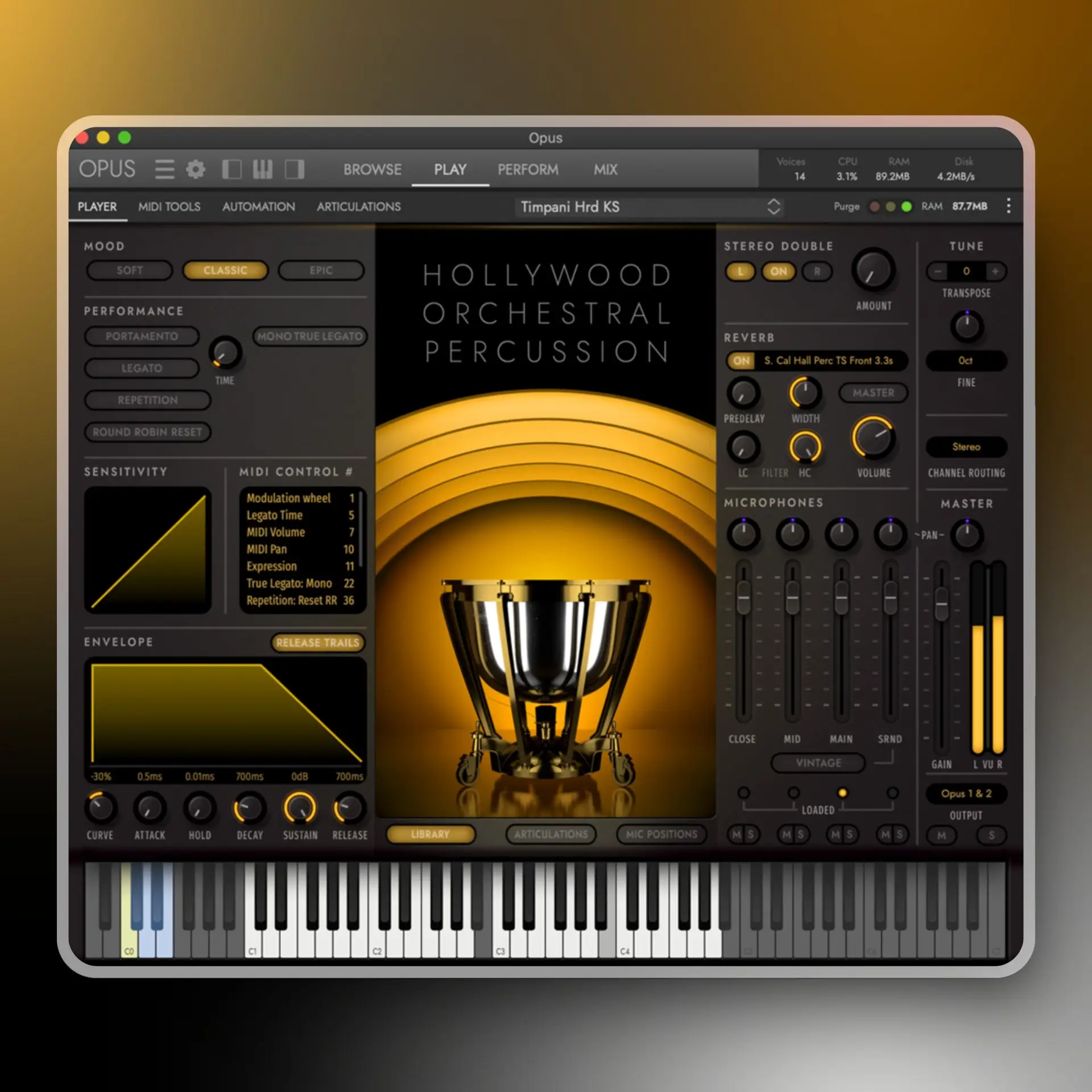 Hollywood Orchestral Percussion Plugin by EastWest